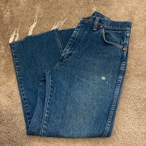 Wrangler Dark Blue Straight Leg Jeans